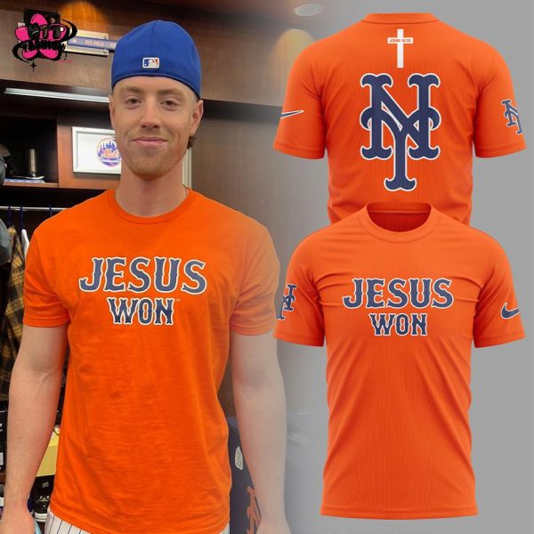 New York Mets Jesus Won For Fans 2025 T-Shirt