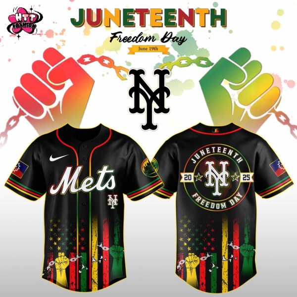 New York Mets MLB X Juneteenth Freedom Day June 19th 2025 Baseball Jersey