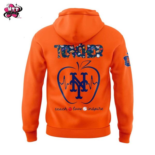 New York Mets TEACHER APPRECIATION NIGHT 2025 Special New Orange Hoodie