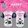 New York Yankees Hello Kitty Happy Mother's Day 2025 Baseball Jersey