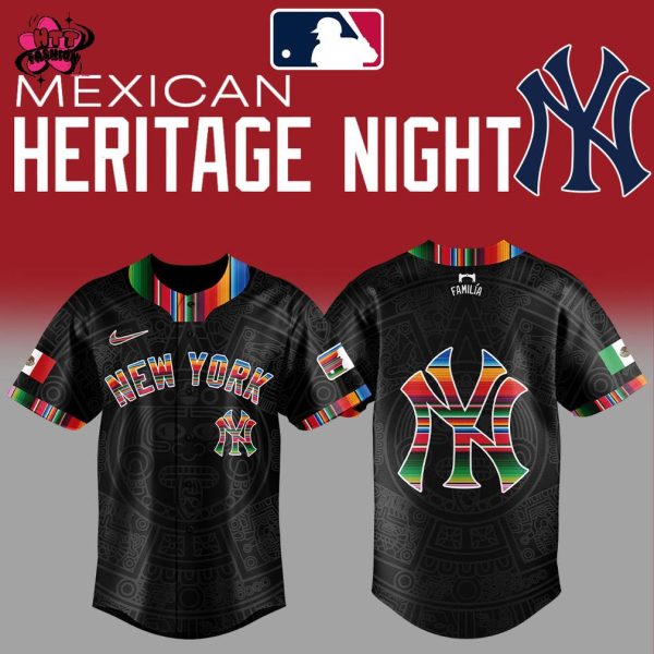 New York Yankees MLB Mexican Heritage Night 2025 Baseball Jersey