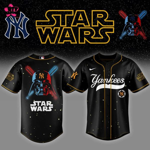 New York Yankees MLB Star Wars Night 2025 Black Edition Baseball Jersey