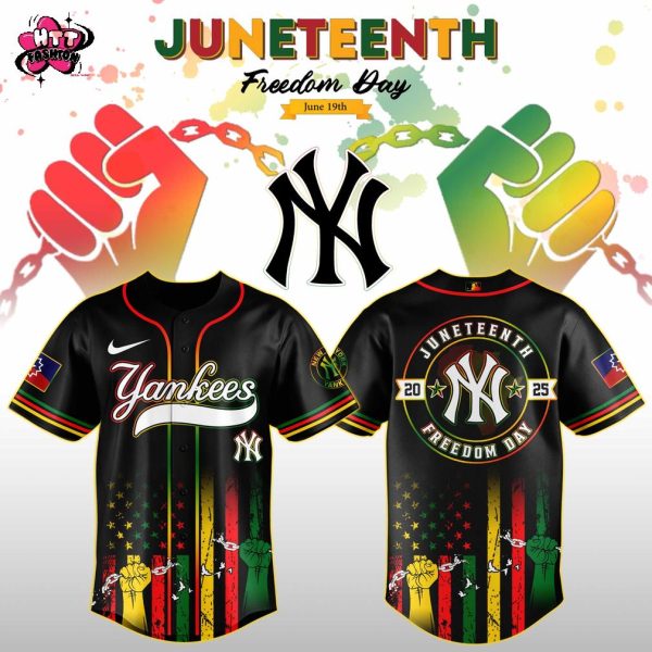 New York Yankees MLB X Juneteenth Freedom Day June 19th 2025 Baseball Jersey