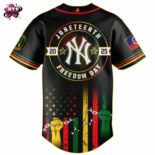 New York Yankees MLB X Juneteenth Freedom Day June 19th 2025 Baseball Jersey