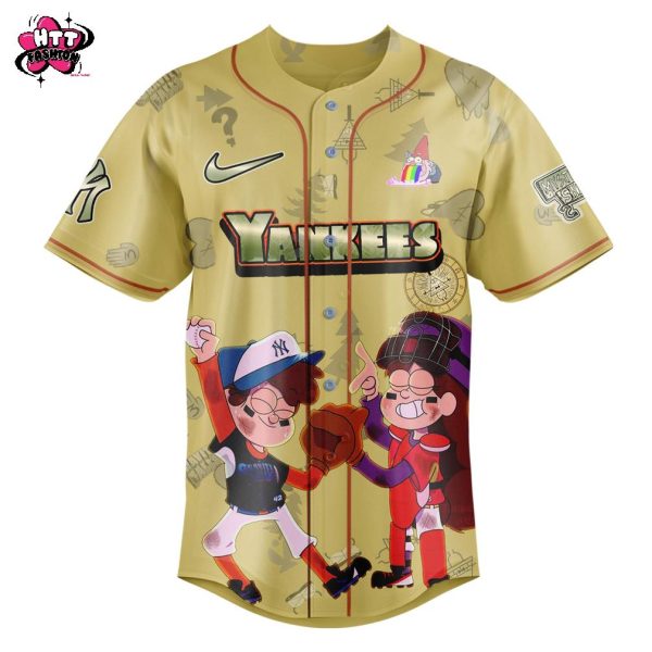 New York Yankees MLB x Gravity Falls 2025 Baseball Jersey
