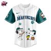 New York Yankees Snoopy Happy Father's Day 2025 Baseball Jersey