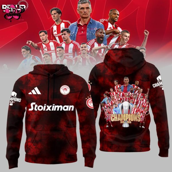 Olympiacos FC Champions 2024-2025 Limited Edition Hoodie