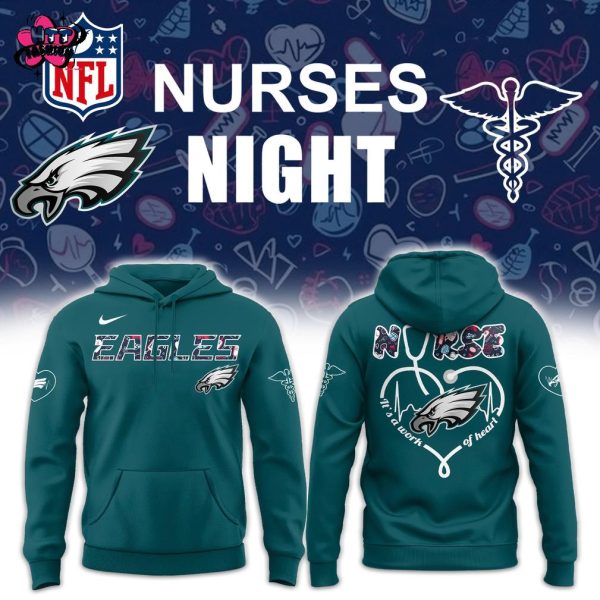 Philadelphia Eagles NFL Nurses Appreciation Night 2025 Hoodie