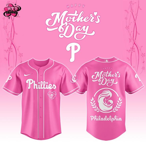 Philadelphia Phillies Happy Mother’s Day 2025 Baseball Jersey