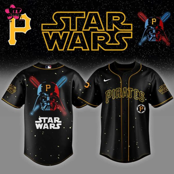 Pittsburgh Pirates MLB Star Wars Night 2025 Black Edition Baseball Jersey