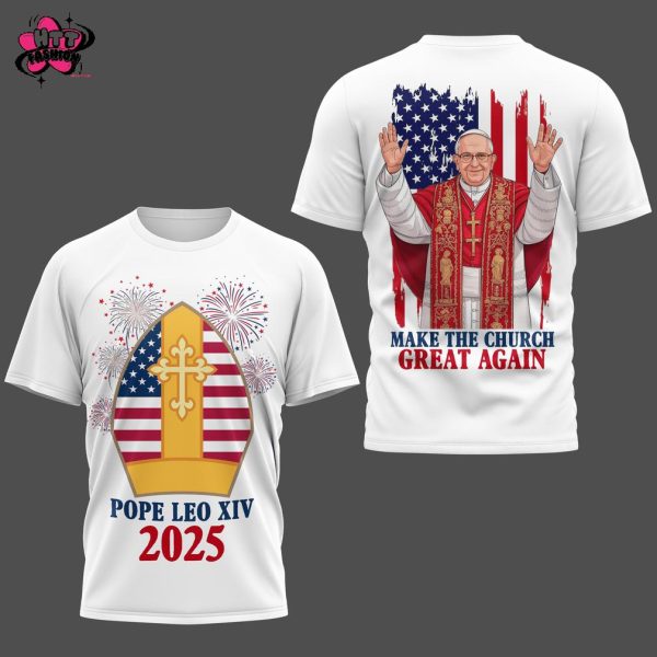 Pop Leo XIV 2025 Make The Church Great Again T-Shirt
