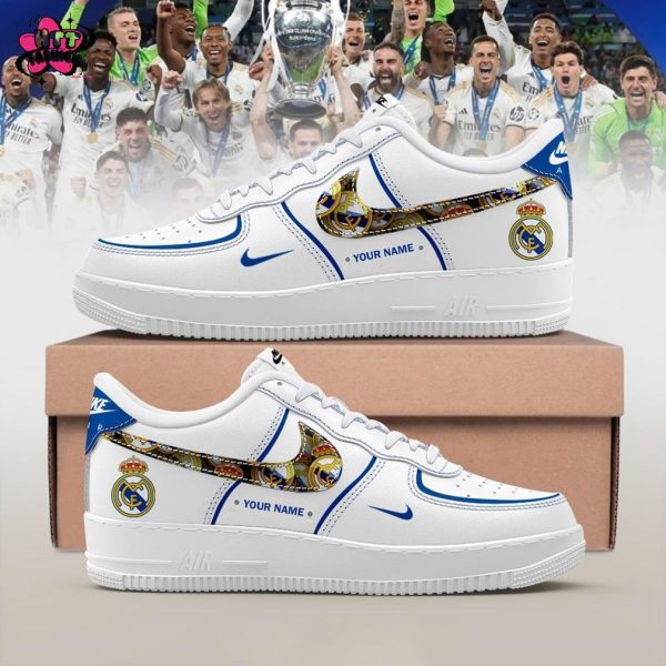 Real Madrid All Team 2025 Custom Name Air Force 1 Sneakers