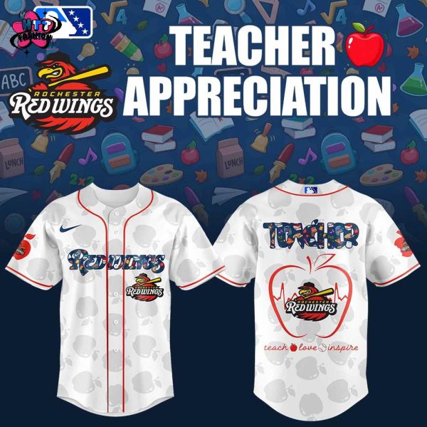Rochester Red Wings Teacher Appreciation Night 2025 Baseball Jersey