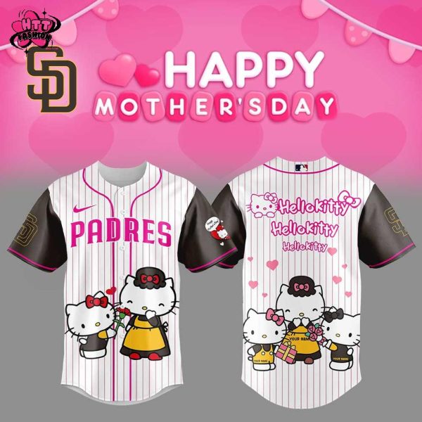 San Diego Padres Hello Kitty Happy Mother’s Day 2025 Baseball Jersey