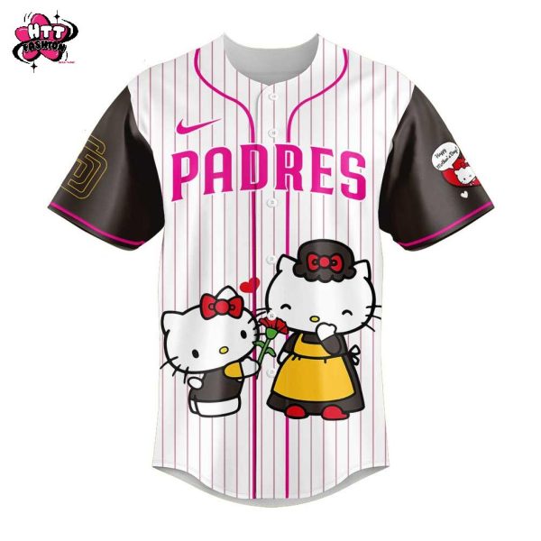 San Diego Padres Hello Kitty Happy Mother’s Day 2025 Baseball Jersey