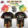 San Diego Padres MLB X Juneteenth Freedom Day June 19th 2025 Baseball Jersey