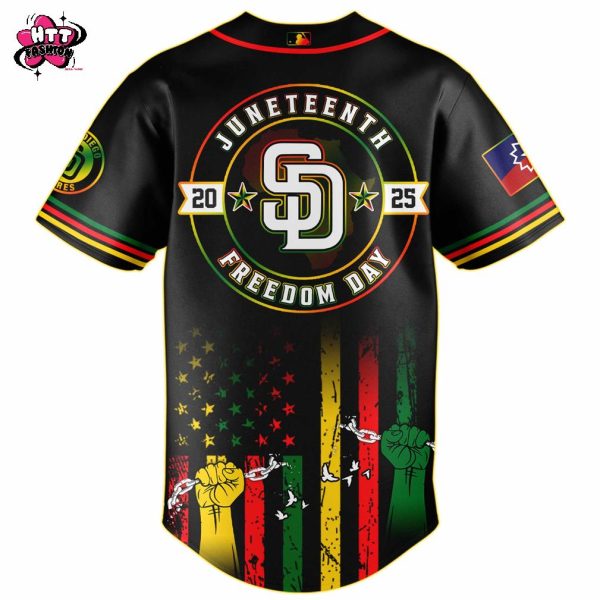 San Diego Padres MLB X Juneteenth Freedom Day June 19th 2025 Baseball Jersey
