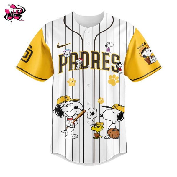 San Diego Padres Snoopy Happy Father’s Day 2025 Baseball Jersey