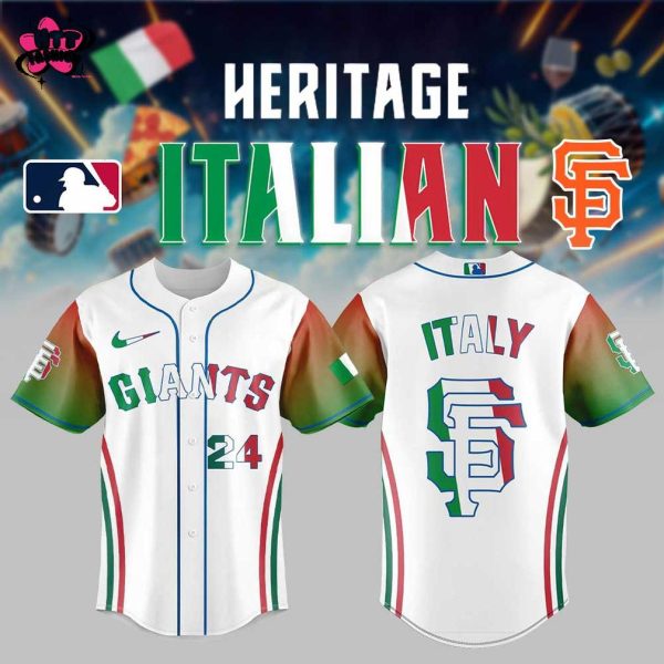 San Francisco Giants Italian Heritage Night 2025 Baseball Jersey