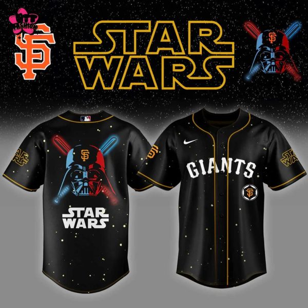 San Francisco Giants MLB Star Wars Night 2025 Black Edition Baseball Jersey