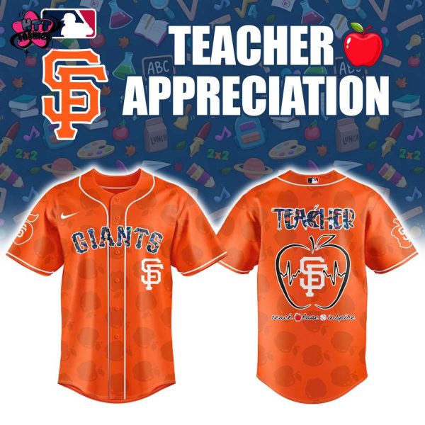 San Francisco Giants MLB Teacher Appreciation Night 2025 Special New Baseball Jersey