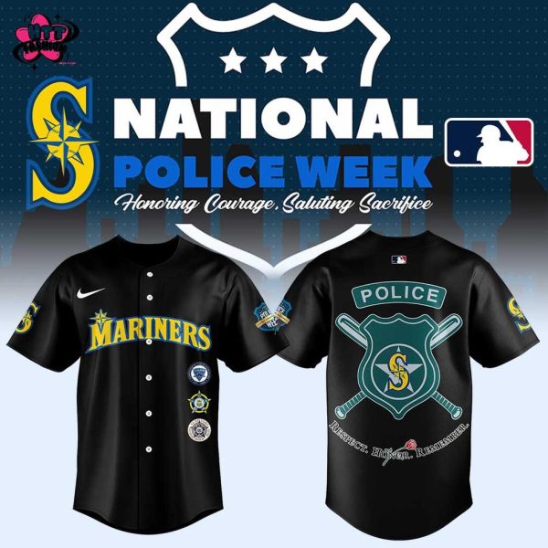 Seattle Mariners National Police Week Night 2025 Baseball Jersey