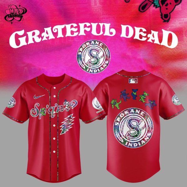 Spokane Indians Grateful Dead 60th Anniversary 2025 Baseball Jersey