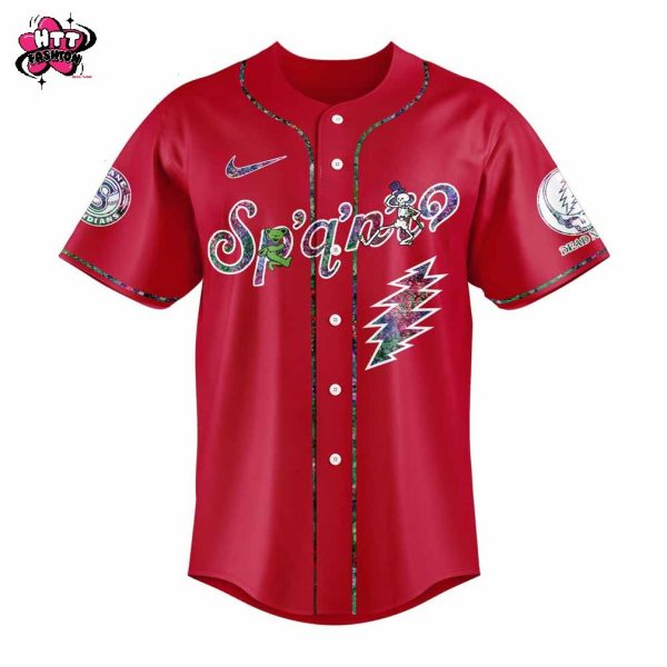 Spokane Indians Grateful Dead 60th Anniversary 2025 Baseball Jersey