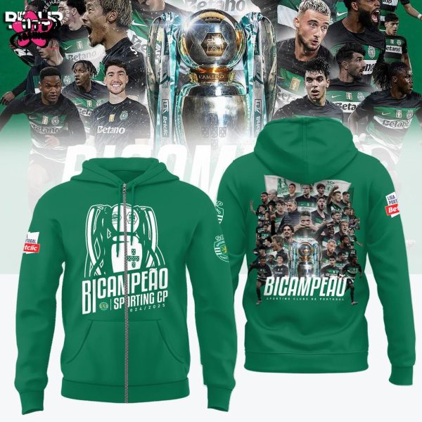 Sporting Clube de Portugal Champions 2025 Green T-Shirt