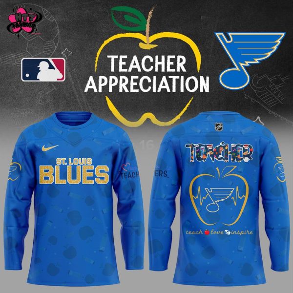 St. Louis Blues Teacher Appreciation Night 2025 Hockey Jersey