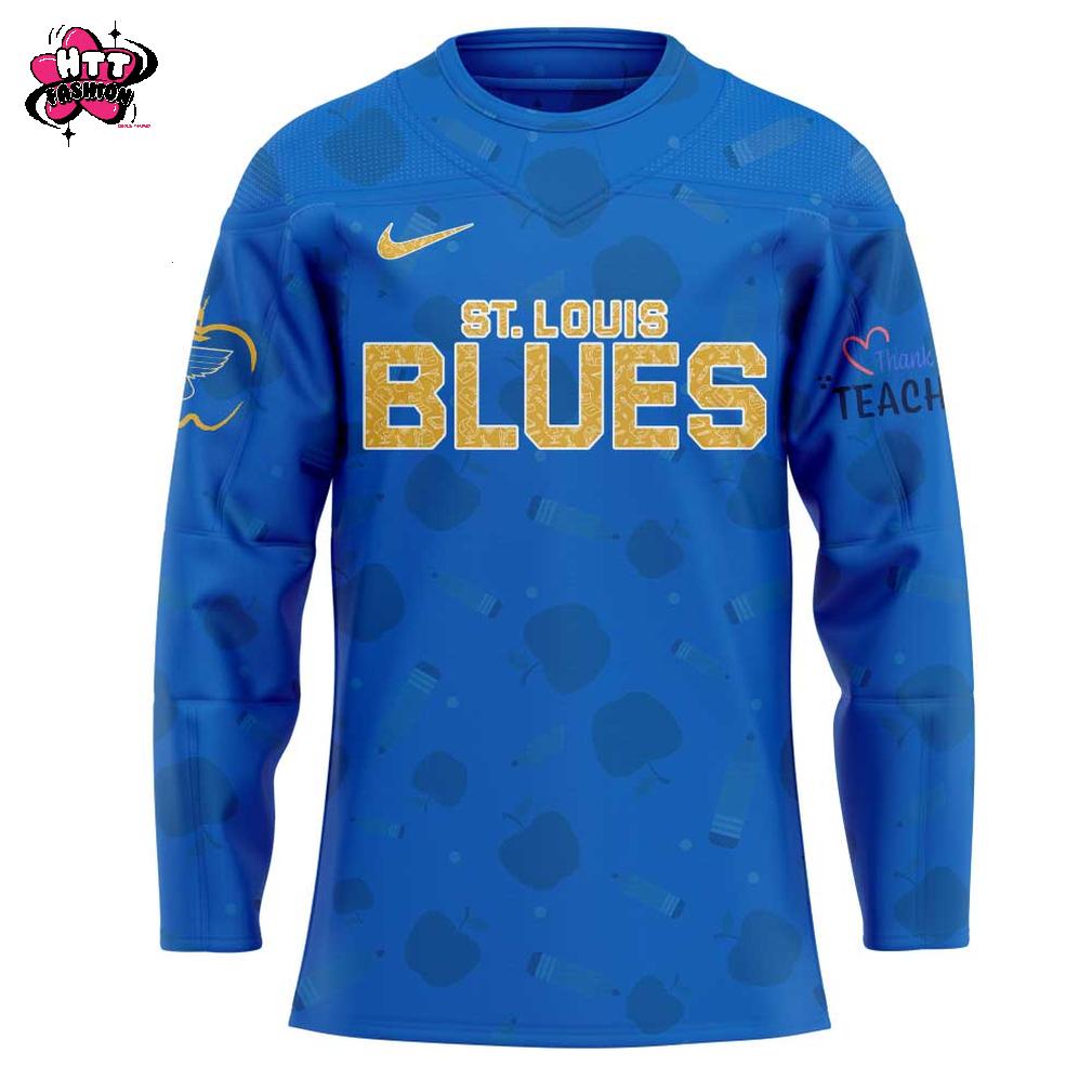 St. Louis Blues Teacher Appreciation Night 2025 Hockey Jersey St. Louis Blues Teacher Appreciation Night 2025 Hockey Jersey