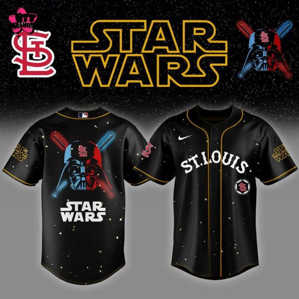 St.Louis Cardinals MLB Star Wars Night 2025 Black Edition Baseball Jersey