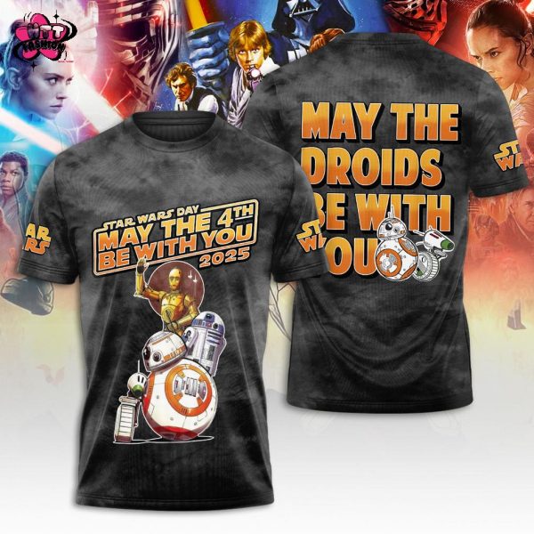 Star Wars Day May The Droids Be With You 2025 3D T-Shirt