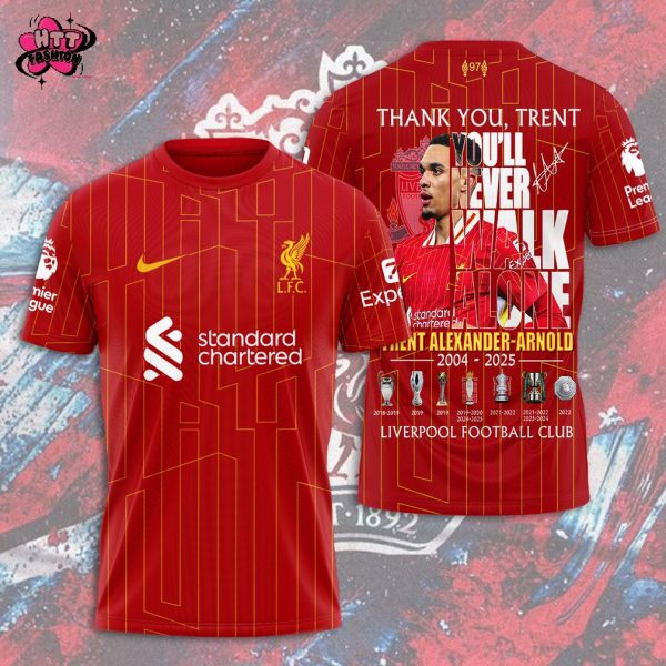 Thank You, Trent Alexander-Arnold 2004-2025 Liverpool Football Club T-Shirt