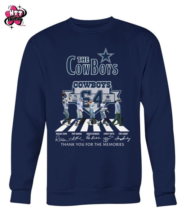 The Dallas Cowboys 1960-2024 Thank You For The Memories T-Shirt
