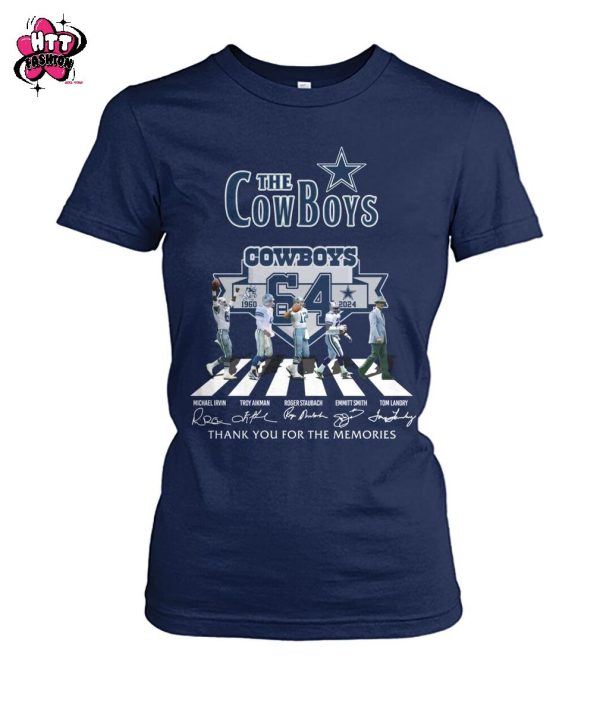 The Dallas Cowboys 1960-2024 Thank You For The Memories T-Shirt