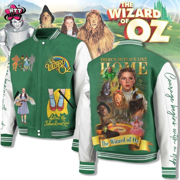 The Wizard Of OZ Theres No Place Like Home Baseball Jacket