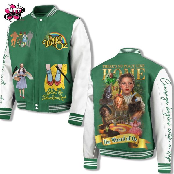 The Wizard Of OZ Theres No Place Like Home Baseball Jacket