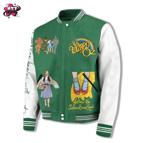The Wizard Of OZ Theres No Place Like Home Baseball Jacket
