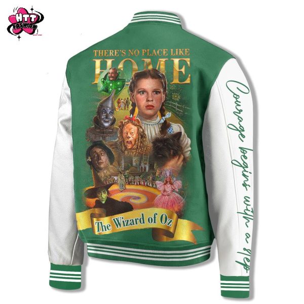 The Wizard Of OZ Theres No Place Like Home Baseball Jacket