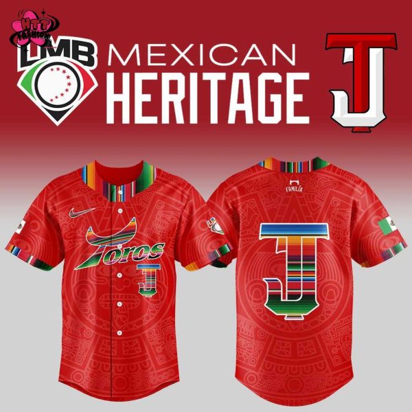 Toros de Tijuana Mexican Heritage Night 2025 Red Baseball Jersey