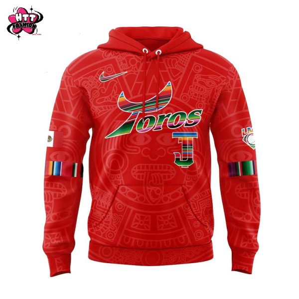 Toros de Tijuana Mexican Heritage Night 2025 Red Hoodie