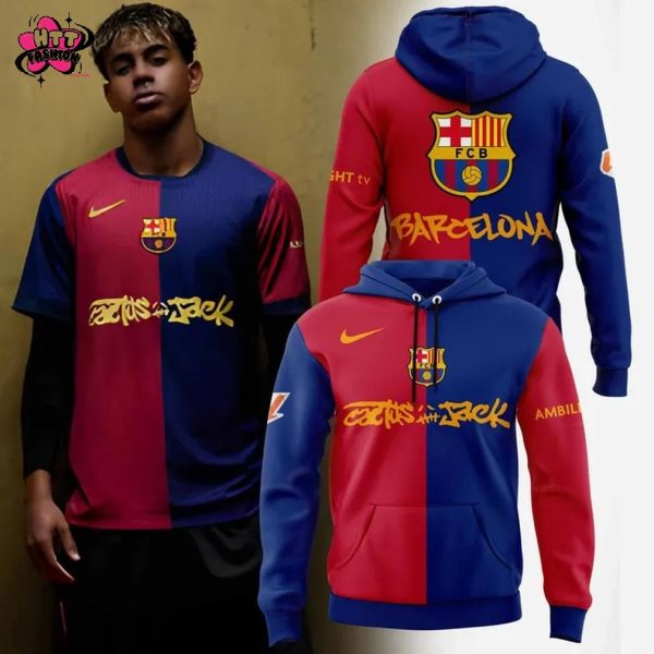 Travis Scott Brings Cactus Jack to El Clasico with FC Barcelona Limited Edition Hoodie