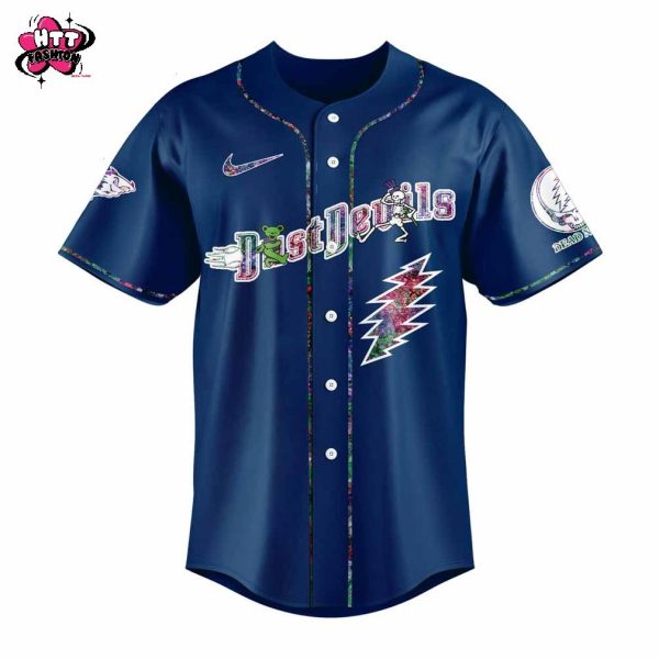 Tri-City Dust Devils Grateful Dead 60th Anniversary 2025 Baseball Jersey
