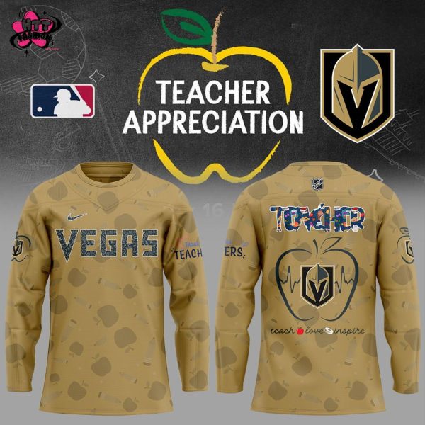 Vegas Golden Knights Teacher Appreciation Night 2025 Hockey Jersey