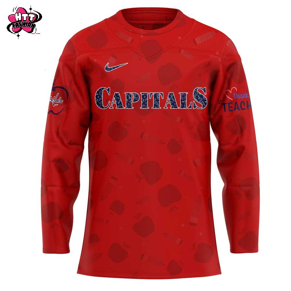 Washington Capitals Teacher Appreciation Night 2025 Hockey Jersey Washington Capitals Teacher Appreciation Night 2025 Hockey Jersey