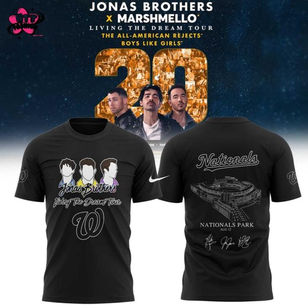 Washington Nationals Jonas Brothers 20 x Marshmello Living the Dream Tour Hoodie Longpants Cap