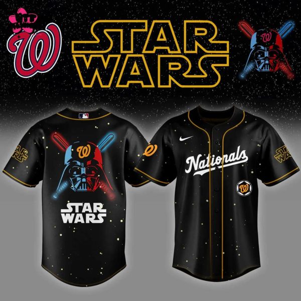 Washington Nationals MLB Star Wars Night 2025 Black Edition Baseball Jersey