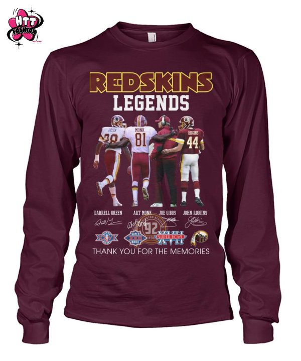 Washington Redskins Thank You For The Memories T-Shirt