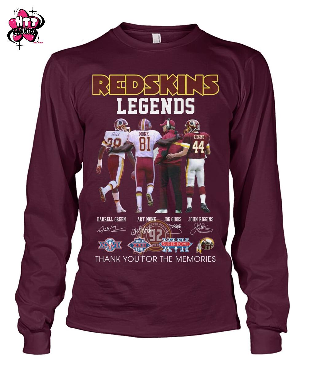 Washington Redskins Thank You For The Memories T-Shirt Washington Redskins Thank You For The Memories T-Shirt